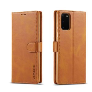 Θήκη Samsung Galaxy S20 LC.IMEEKE Wallet Leather Stand-brown MPS14231