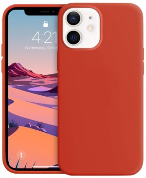 Crong Color Θήκη Premium Σιλικόνης Apple iPhone 12 mini - Red (CRG-COLR-IP1254-RED) CRG-COLR-IP1254-RED