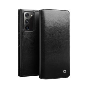 Θήκη Samsung Galaxy Note 20 genuine QIALINO Classic Leather Wallet Case-Black MPS14623