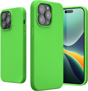 KWmobile Soft Flexible Rubber Cover - Θήκη Σιλικόνης Apple iPhone 14 Pro Max - Lime Green (59074.159) 59074.159