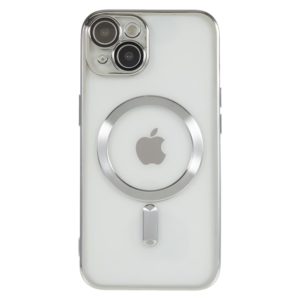 Θήκη Transparent TPU for iPhone 15 Compatible with MagSafe-Silver MPS15962