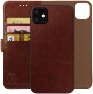 Rosso Element 2 in 1 - PU Θήκη Πορτοφόλι Apple iPhone 11 - Brown (8719246324888) 100778