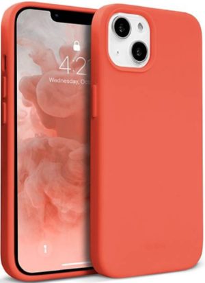 Crong Color Θήκη Premium Σιλικόνης Apple iPhone 13 - Coral (CRG-COLR-IP1361-COR) CRG-COLR-IP1361-COR