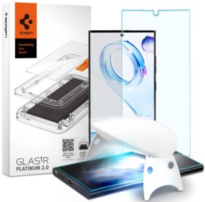 Spigen GLAS.tR Platinum 2.0 Premium Tempered Glass - Σύστημα Προστασίας Οθόνης Samsung Galaxy S23 Ultra - Clear (AGL05944) AGL05944