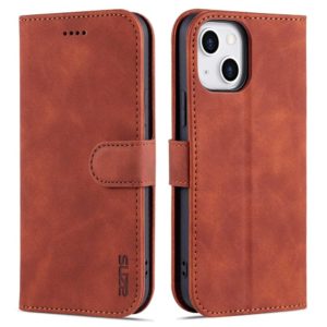 Θήκη iphone 14 Plus AZNS Wallet PU Leather Stand-Brown MPS15694