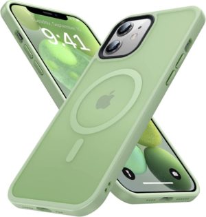 HappyCase Ημιδιάφανη Σκληρή Θήκη MagSafe - Apple iPhone 12 / 12 Pro - Matte Green (8719246412127) 115367