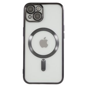 Θήκη Transparent TPU for iPhone 15 Compatible with MagSafe-Black MPS15959