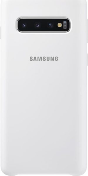 Samsung Official Silicon Cover - Silky and Soft-Touch Finish - Θήκη Σιλικόνης Samsung Galaxy S10 - White (EF-PG973TWEGWW) EF-PG973TWEGWW