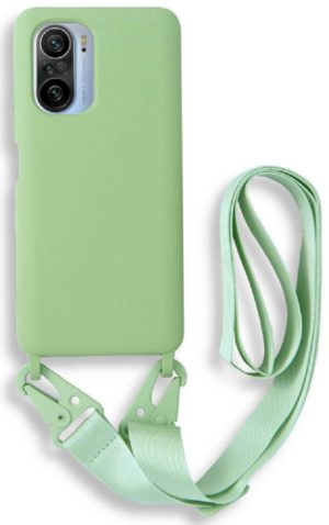 Bodycell Θήκη Σιλικόνης με Λουράκι Λαιμού - Xiaomi Mi 11i / Poco F3 - Green (5206015001970) BL-00125