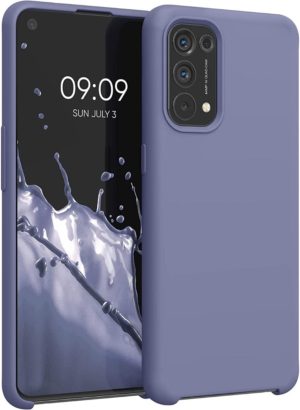 KWmobile Soft Flexible Rubber Cover - Θήκη Σιλικόνης Oppo Find X3 Lite - Lavender Grey (55201.130) 55201.130