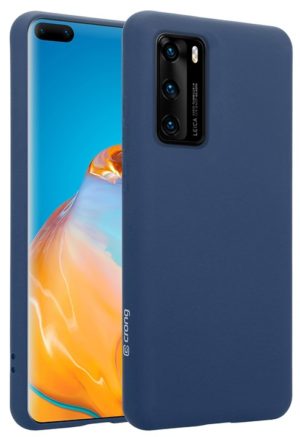 Crong Color Θήκη Premium Σιλικόνης Huawei P40 - Blue (CRG-COLR-HP40-BLUE) CRG-COLR-HP40-BLUE