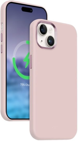 Crong Color Cover Lux Magnetic - Θήκη MagSafe Premium Σιλικόνης - Apple iPhone 15 Plus - Pink (CRG-COLRLM-IP1567-PNK) CRG-COLRLM-IP1567-PNK