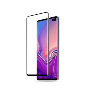 AMORUS Tempered Glass 3D Full Cover(case friendly) for Samsung Galaxy S10-black MPS13475