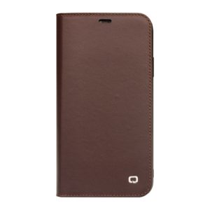 Θήκη iphone 11 Pro Max genuine Leather QIALINO Business Classic Wallet Case- Dark Brown MPS13833
