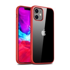Θήκη iPhone 12 mini IPAKY Clear PC Back TPU Edges Combo Case-red MPS14719