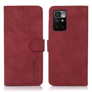 Θήκη Xiaomi Redmi 10 KHAZNEH Vintage Style Leather Wallet-red MPS15451
