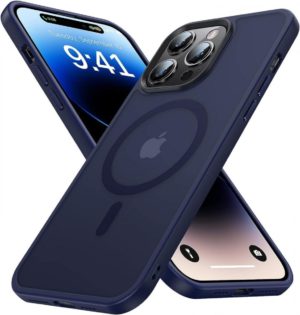 HappyCase Ημιδιάφανη Σκληρή Θήκη MagSafe - Apple iPhone 14 Pro Max - Matte Blue (8719246412288) 116680