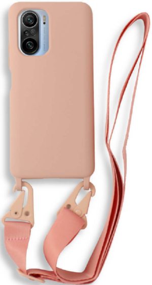 Bodycell Θήκη Σιλικόνης με Λουράκι Λαιμού - Xiaomi Mi 11i / Poco F3 - Pink (5206015001987) BL-00126