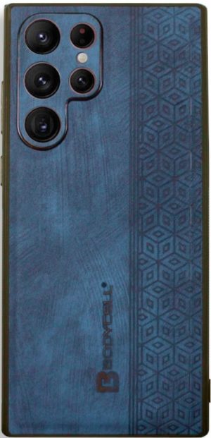 Bodycell Pattern Leather - Σκληρή Θήκη Samsung Galaxy S22 Ultra 5G - Blue (5206015068799) BY-00041