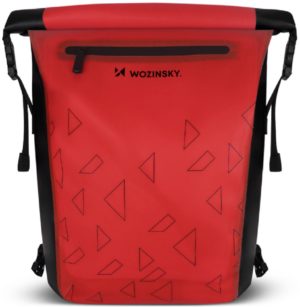 Wozinsky Bicycle Backpack 2in1 - Αδιάβροχο Σακίδιο Πλάτης / Τσάντα Σχάρας Ποδηλάτου με Ανακλαστήρες Φωτός - 23L - Red (WBB31RE) WBB31RE