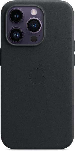 Official Apple Leather Case - Δερμάτινη Θήκη με MagSafe Apple iPhone 14 Pro - Midnight (MPPG3ZM/A) 13019975