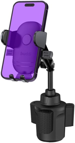 Buddi Phone Mount for Car Cup - Universal Ρυθμιζόμενη Βάση Στήριξης Κινητών / Smartphone για Ποτηροθήκη Αυτοκινήτου - Black - 5 Έτη Εγγύηση (8719246378652) 111193