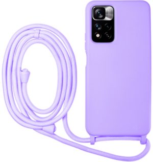 Vivid Silicone Lace - Θήκη Σιλικόνης με Λουράκι Λαιμού - Xiaomi Redmi Note 11 Pro Plus 5G - Lilac (VISILACE22LILAC) 13019378
