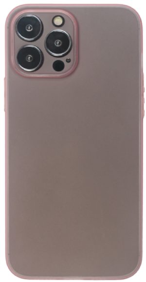 Vivid Θήκη Σιλικόνης Slim Apple iPhone 13 Pro Max - Transparent / Pink (VISLIM198PK) 13018621