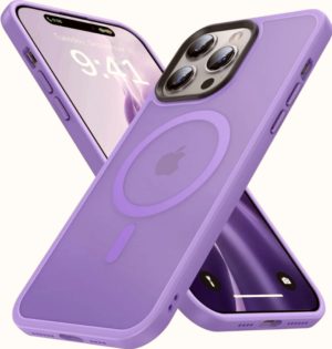 HappyCase Ημιδιάφανη Σκληρή Θήκη MagSafe - Apple iPhone 14 Pro - Matte Violet (8719246422454) 116683