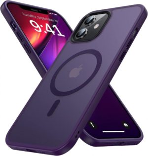 HappyCase Ημιδιάφανη Σκληρή Θήκη MagSafe - Apple iPhone 12 / 12 Pro - Matte Purple (8719246412103) 115388