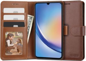 Tech-Protect Wallet - Θήκη Πορτοφόλι Samsung Galaxy A34 - Brown (9490713931325) 113237