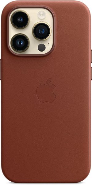 Official Apple Leather Case - Δερμάτινη Θήκη με MagSafe Apple iPhone 14 Pro - Umber (MPPK3ZM/A) 13019977