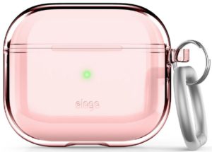 Elago AirPods 3 Clear TPU Hang Case - Ημιδιάφανη Θήκη για AirPods 3rd Gen - Lovely Pink (EAP3CL-HANG-LPK) EAP3CL-HANG-LPK