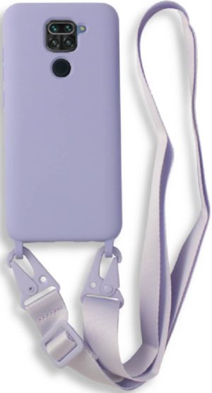 Bodycell Θήκη Σιλικόνης με Λουράκι Λαιμού - Xiaomi Redmi Note 9 - Violet (5206015002540) BL-00154