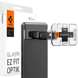 Spigen GLAS.tR EZ Fit OPTIK Lens Protector - Αντιχαρακτικό Προστατευτικό Γυαλί για Φακό Κάμερας Google Pixel 7a - 2 Τεμάχια - Black (AGL05970) AGL05970