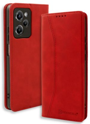 Bodycell Θήκη - Πορτοφόλι Xiaomi Poco X5 Pro - Red (5206015018510) 04-01109