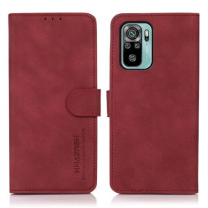 Θήκη Xiaomi Redmi Note 10 4G/Redmi Note 10S KHAZNEH Vintage Style Leather Wallet-red MPS15502
