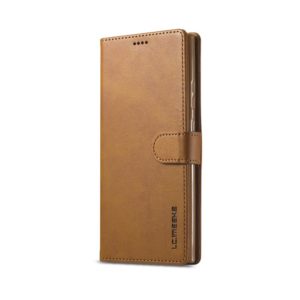 Θήκη Samsung Galaxy Note 20 LC.IMEEKE Wallet Leather Stand-brown MPS14568