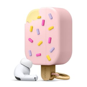 Elago AirPods Ice Cream Case - Θήκη Σιλικόνης για AirPods Pro 1st Gen - Lovely Pink / Strawberry (EAPP-ICE-LPK) EAPP-ICE-LPK