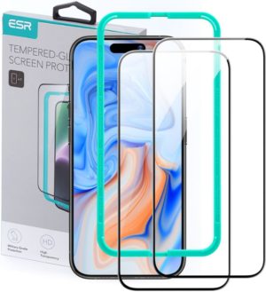 ESR Tempered Glass - FullFace Αντιχαρακτικό Γυαλί Προστασίας Οθόνης - Apple iPhone 15 Plus - Black - 2 Τεμάχια (4894240174289) 116211