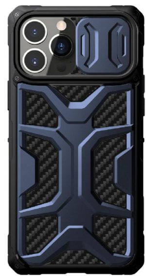 Nillkin Adventurer Armored Σκληρή Ανθεκτική Θήκη με Κάλυμμα για την Κάμερα - Apple iPhone 13 Pro Max - Interstellar Blue (6902048235113) 103058