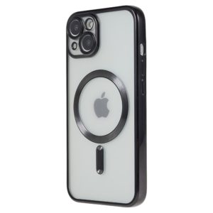Θήκη Transparent TPU for iPhone 15 Plus Compatible with MagSafe-Black MPS15938