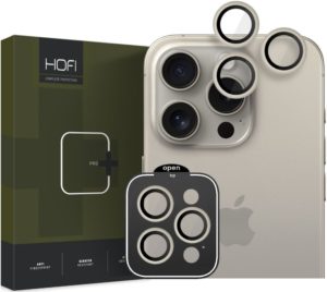Hofi Camring Pro+ Αντιχαρακτικό Γυαλί Προστασίας για Φακό Κάμερας - Apple iPhone 15 Pro / 15 Pro Max - Titanium (5906302308125) 119714