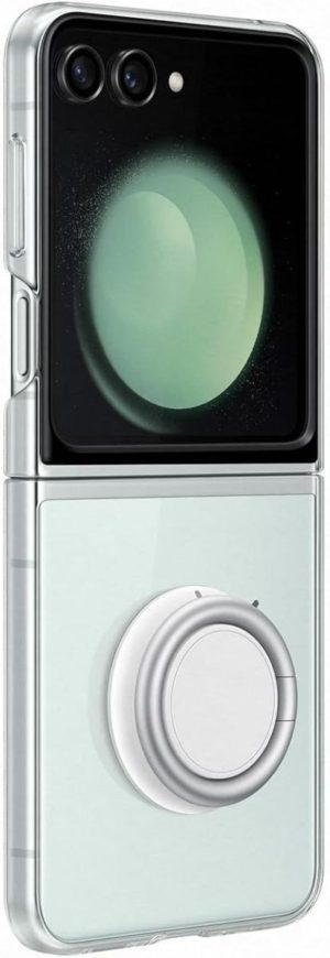 Official Samsung Clear Gadget Case - Διάφανη Θήκη με Finger Holder - Samsung Galaxy Z Flip5 - Transparent (EF-XF731CTEGWW) 13021509