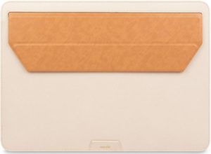 Moshi Muse 14 3-in-1 Laptop Sleeve - Eco-Leather Θήκη για MacBook Pro 14 2021 - Seashell White (99MO034102) 99MO034102