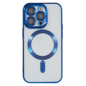 Θήκη Transparent TPU for iPhone 15 Pro Compatible with MagSafe-Blue MPS15922