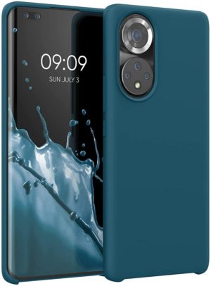 KWmobile Θήκη Σιλικόνης Honor 50 Pro - Soft Flexible Rubber Cover - Teal Matte (55482.57) 55482.57