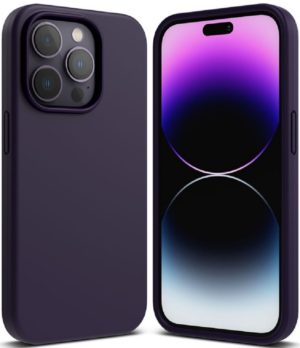 Ringke Silicone - Ανθεκτική Θήκη Σιλικόνης - Apple iPhone 14 Pro - Deep Purple (8809881268040) 109782
