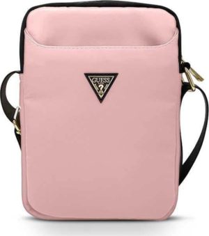 Guess Triangle Logo Tablet Bag - Universal Τσάντα Μεταφοράς Tablet 8 - Light Pink (GUTB8NTMLLP) GUTB8NTMLLP