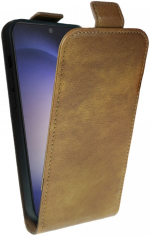 Rosso Element Vertical Flip Case - Flip Θήκη Πορτοφόλι Samsung Galaxy S23 - Brown (8719246406942) 115389
